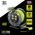 thumbnail image 2 of Masterplug ProXT 3852290 60 ft. Plastic Cord Reel, Gray & Green - Large, 2 of 6