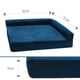 thumbnail image 5 of Cama para perro mediano fácil de limpiar y suave, Cama para perro o gato mediano de espuma resistente, Cama para mascota con Funda extraible Lavable en casa y Comoda con Respaldo (Mediana, Azul), 5 of 6