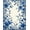 Blue, Pattern 6, variant on ODIKA 4'x6' Machine Washable Non-Slip Area Rug, Exotic Frond Accent High Traffic Rug, Blue, 229113