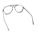 thumbnail image 7 of Iconic Tear Drop Thick Dimensional Metal Rim Racer Fashion Eyeglasses Gunmetal, 7 of 7