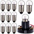 thumbnail image 1 of 10 Pcs E10 Small Electric Light Bulbs 2.5V 0.3A for Student Physics Experiments, 1 of 8