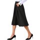 thumbnail image 4 of Faldas Midi para Mujeres Fluidas A-Line de Cintura Alta Largas Casual con Bolsillos 2025 S Negro, 4 of 6