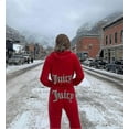 thumbnail image 4 of Velour Juicy Sewing Suit Hoodies Velvet Zipper Sweatshirt And Pants Set Sportswear 2024 Women's Spring/fall Tracksuit Crop, 4 of 4