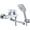 B, variant on Wall Mounted Bath Taps with Hand Shower Swivel Brass Hot and Cold Water Bath Tap Chrome-B