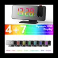 thumbnail image 5 of Reloj Despertador de ProyeccióN para Dormitorio, Pantalla LED de Techo Radio Despertador Digital con Cargador USB y Alarma Dual Negro, 5 of 5
