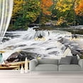 thumbnail image 2 of IDEA4WALL 4pcs Landscape from Balcony Peel and Stick Wallpaper Removable Wall Murals Large Wall Stickers for Home Decoration, 66"x24", 2 of 5