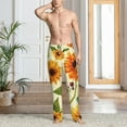thumbnail image 6 of Lsque Sunflowers And Butterflies Print Men's Pajama Pants, Lounge Pant - Comfortable Home Wear,Elastic Waistband, Stylish Design-XX-Large, 6 of 9