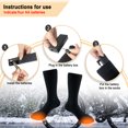 thumbnail image 3 of Battery Powered Heated Socks Winter Warm Cotton Socks Foot Warmer, 3 of 8