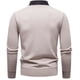 thumbnail image 4 of Blusa y camisa de manga larga con cuello vuelto para hombre, camisa de punto con bloques de color, blusa ajustada de manga larga con cuello vuelto y medio botón, blusa de poliéster para hombre, 4 of 4