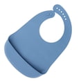 thumbnail image 3 of Waterproof Adult Bibs, Adult Silicone Bib Non-Slip Crumb Collector Soft Comfortable Washable Reusable  For Eating Blue, 3 of 8