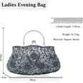 thumbnail image 2 of Evening Clutch Bag for Women Vintage Beaded Sequin Handbag Bridal Wedding Purse, 2 of 5
