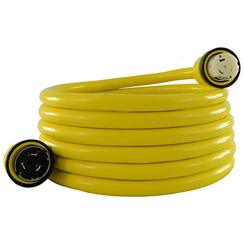 conntek 17306: Rallonge de Puissance Marine 50 Amp 125/250 Volts 4 Fils avec Anneau Fileté (25 Pieds)