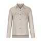 thumbnail image 4 of camisa suelta de color sólido con botones de manga larga de otoño para mujer camisa casual de gran tamaño caqui / l, 4 of 8