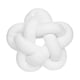 thumbnail image 2 of Almohada de felpa decorativa anudada, cojín trasero con adorno, almohada en forma de estrella para cama, dormitorio, decoración del hogar Blanco BLESIY almohada de bola de nudo, 2 of 8