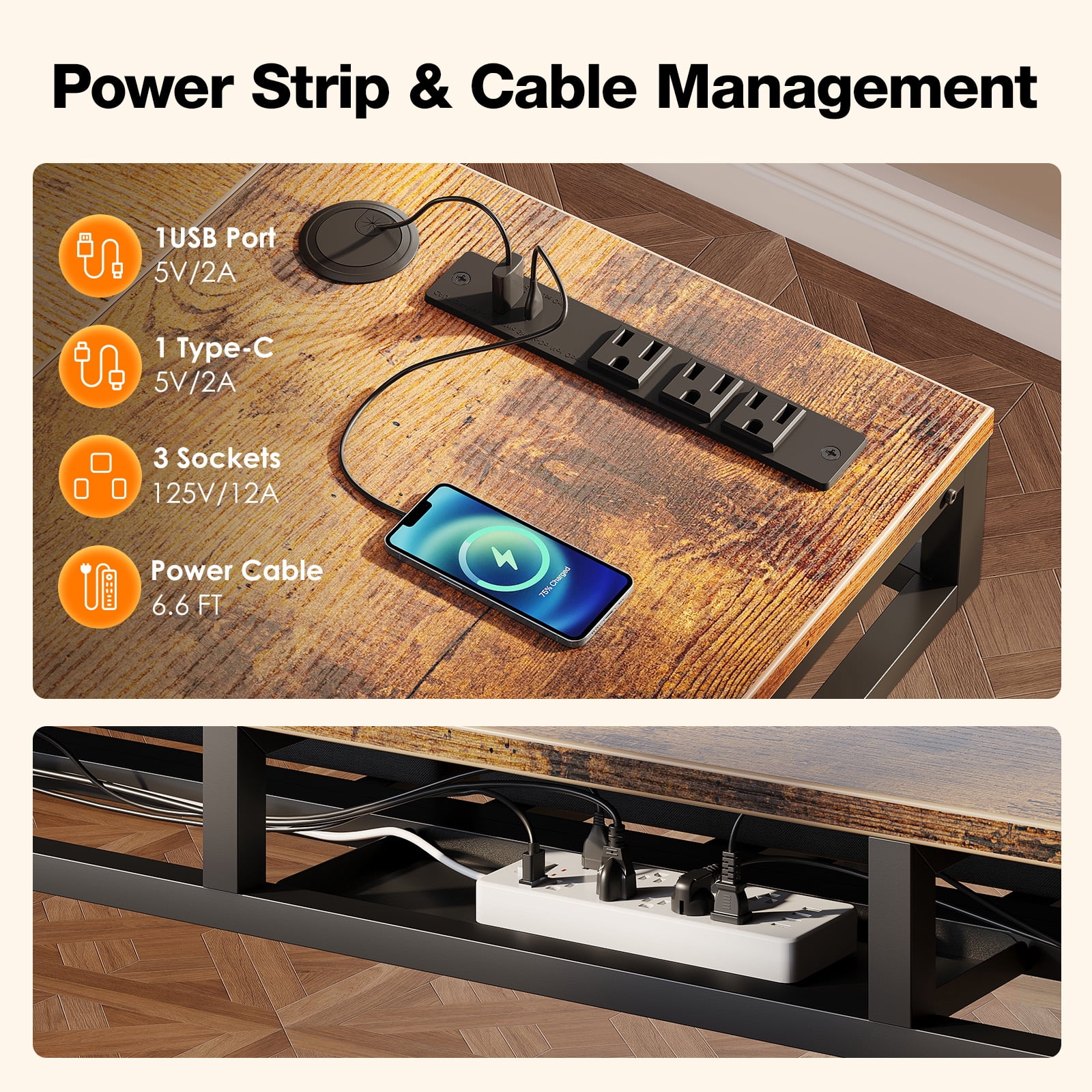 Electric L Shaped Standing Desk 62 Inch With 4 Fabric Drawers, Height Adjustable Computer Desk With Power Outlets & USB, Reversible Sit Stand Desk For Home Office