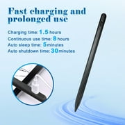 LRSE Universal Stylus Pen, Active Sensitivity Touch Screen Stylus Pen for ipad for ipad with Fast Charging for Tablets, Android,iPads, Laptops, Samsung Stylus Pen with 2 Pencil Tips and Usb, Black