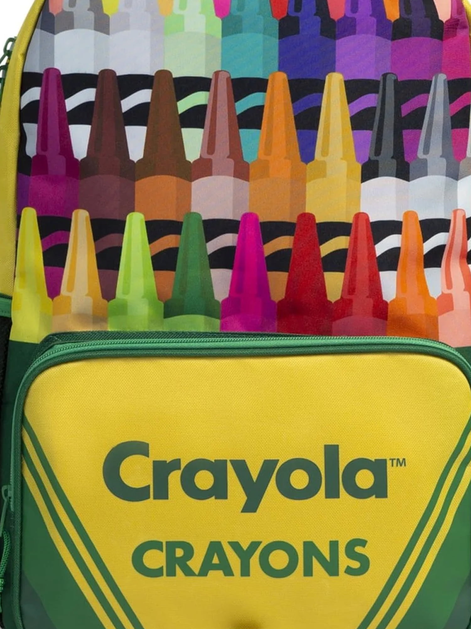 Crayola Crayons of Fun Unisex All over Print Nylon Backpack 18" x 12" x 15", Yellow Multi-Color