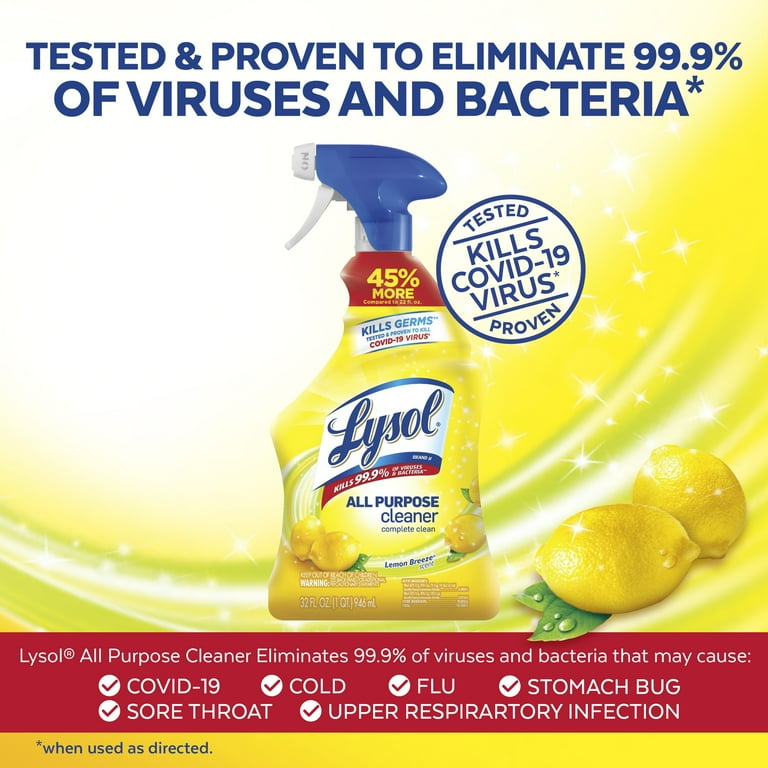 Lysol Lemon Breeze Scented All Purpose Cleaner & Disinfectant