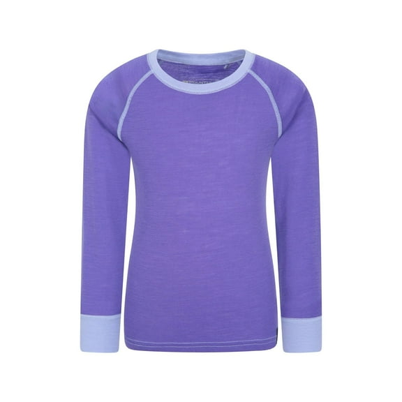 Mountain Warehouse Boys/Girls Merino II Contrast Round Neck Base Layer Top