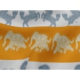thumbnail image 3 of oneOone Tissu Jersey Viscose Rayé/éléphant & Imprimé Ikat Cheval BTY 60 Pouces de Large, 3 of 4