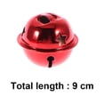 thumbnail image 4 of CIMAXIC Noël 21 Pcs Cloches de Noël Étoile à Cinq Branches Mini Cloches Créatives Brillantes Hochet Cloches Fait Main Petite Cloche de Noël (20 Pcs Cloches Rouges 3cm + Ruban 10m), 1.18"X1.18"X1.18 Pouces, 4 of 4