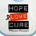 thumbnail image 4 of Inktastic Melanoma Hope Love Cure Boys or Girls Baby Bib, 4 of 4