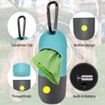 thumbnail image 3 of Dispensador de bolsas para excrementos para perros, paquete de 2 con linterna LED Eliamo, 3 of 6