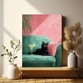 thumbnail image 6 of UXIEQU Black Cat Cocktail Canvas Wall Art 15.75x11.81 Inches, 6 of 8