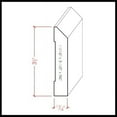 thumbnail image 7 of EWBB14 Beveled Edge Baseboard 3-1/2" Tall x 11/16" Moulding Unfinished, 7 of 7