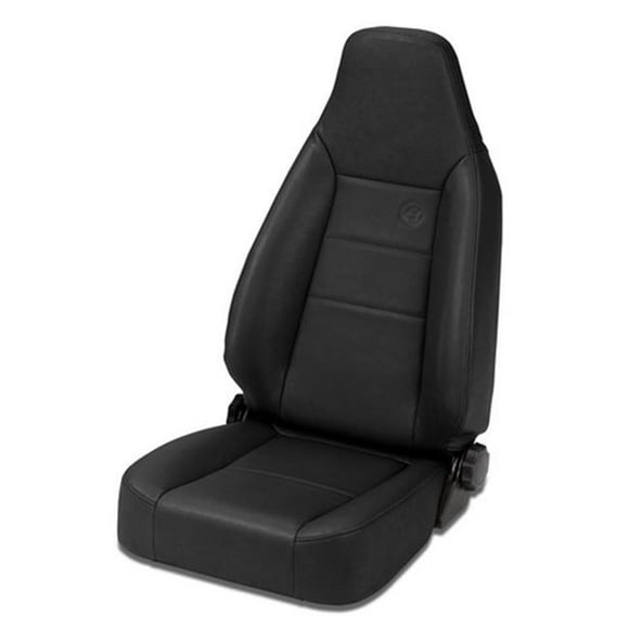 3943401 Trailmax Ii Sport Vinyl Single Jeep Seat For Cj & Wrangler, 1976 2006 Black
