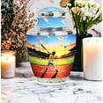 thumbnail image 3 of MUKTIVE Baseball Adult Urns for Human Ashes Men and Women, Evening Large Burial Urns for Human Ashes for Sports Enthusiastic, Burial Urn for Dad and Mom, Holds 200 Cubic, 10 Inch, 3 of 6