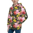thumbnail image 2 of Naloa Cute Pigs Sunflower Teenage Zipper Hoodie, Long Sleeve Zip Up Hoodies Casual Jackets Tops for 7-12 Years-Small, 2 of 6
