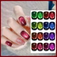 thumbnail image 4 of Gel Nail Polish, Magnetic Gel Polish, 12D Holographic Shimmer Effect Nail Polish with Galactic Effect, Natural Resin formula Low Odor, 4 of 6