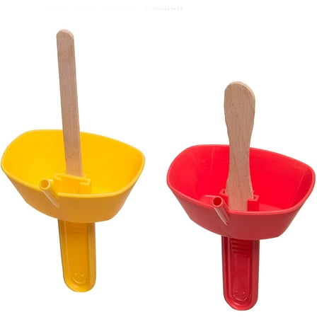 (2-PACK) Drip Free Popsicle Holder - Mess Free Frozen Treats Holder with Straw