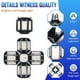 thumbnail image 5 of Luz De Garaje Led 12 + 1 Paneles Luz De Garaje Luz De Tienda Led Lámpara De Techo De 200 W Luz De Bahía Alta De Bajo Consumo Para Enchufes E26 / E27 Accesorio De Iluminación Para Taller Granero Almacé Muyoka Hogar, 5 of 7