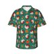 thumbnail image 1 of Balery Cartoon Turkey Camisas hawaianas de manga corta para hombre, camisas playeras de corte holgado, camisas de vacaciones con botones,XX-Large, 1 of 7