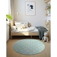 thumbnail image 3 of Unique Loom Whimsy Kids Collection Area Rug - Stars (3' 3" Round Clear Blue/Ivory), 3 of 9