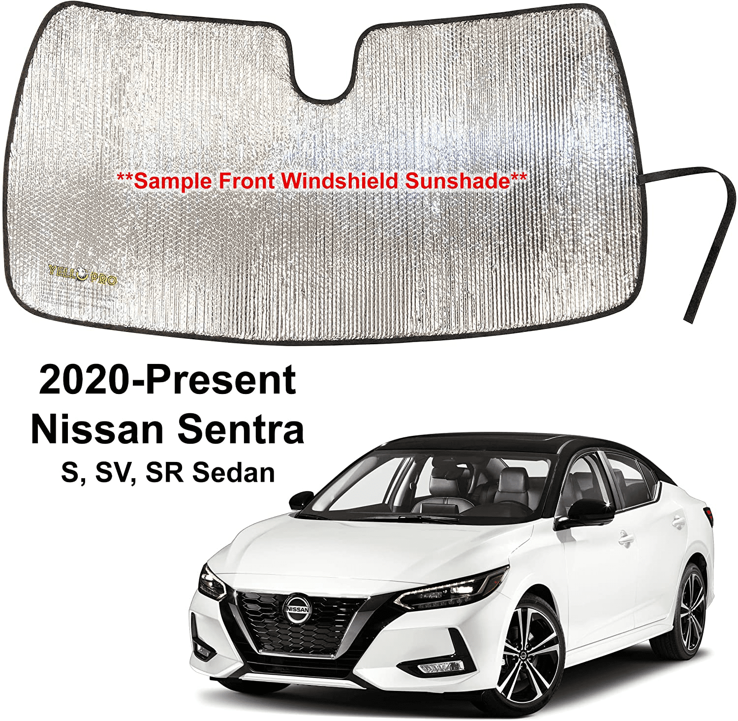 High-Quality Lightweight Sunshade For 2014-2019 Nissan Versa Note, S, SV, SR, SL Hatchback - View #4