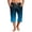 Navy, variant on JoveMarine Men's Gradient Print Hawaiian Shorts with Drawstring, 7/8 Length Casual Beach Shorts for Summer Parties, Vacation and Daily Black L
