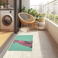 thumbnail image 4 of Yayeee Doormat for Indoor Entrance 32" x 20" Non Slippery Floor Rug, Pink Cheetah, 4 of 8