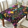 thumbnail image 4 of Mardi Gras Balloon Mask Tablecloth Rectangle Colorful Table Cloth Large Square Table Cover for Dining Kitchen Party 54"x72" Decor Gift, 4 of 7