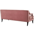 thumbnail image 4 of Modway Concur Button Tufted Performance Velvet Sofa in Dusty Rose, 4 of 5