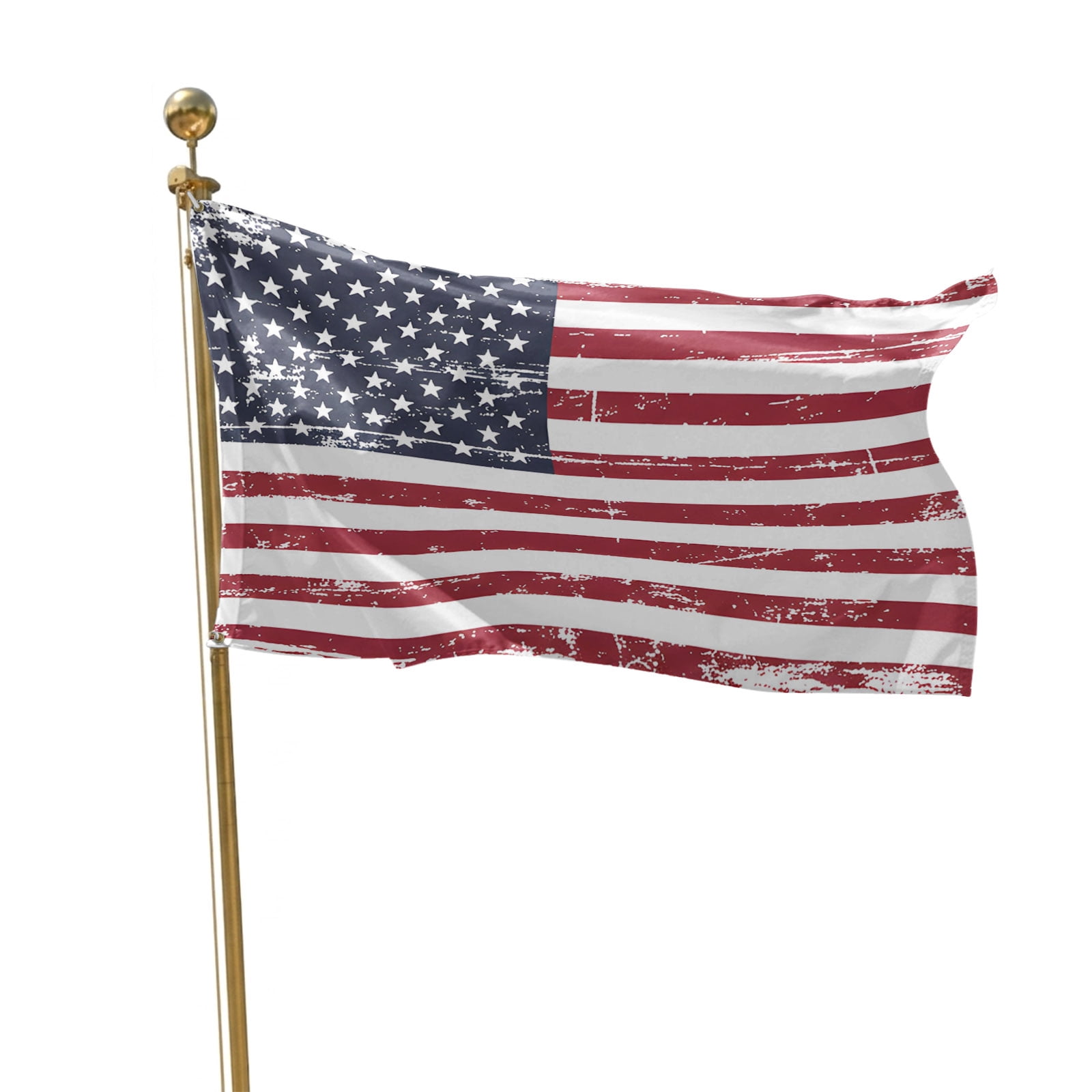 4th of July Flags for Outside 3x5 ft American Flag Outdoor Flags Double Sided Grommets House Banner Vintage USA Flag July 4th Patio Yard Flag for Outdoor Party Porch Independence Day Decor