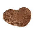 thumbnail image 2 of Heart-Shaped Doormat, Absorbent Skidproof Bathroom Mat, Entrance Foot Mat, for Wedding Ceremony, Bedroom, or Decor, Coffee Brown, 2 of 6