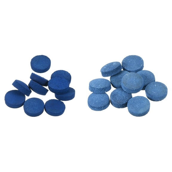 Uxcell 12mm 13mm Pool Cue Tips Snooker Billiard Cue Tips Pool Stick Tips, Blue 20 pack