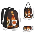 thumbnail image 2 of Disketp Fall Gnomes Mochila Estampada de Gran Capacidad con Lonchera y Estuche, Set de 3 Piezas para Estudiantes, 2 of 7