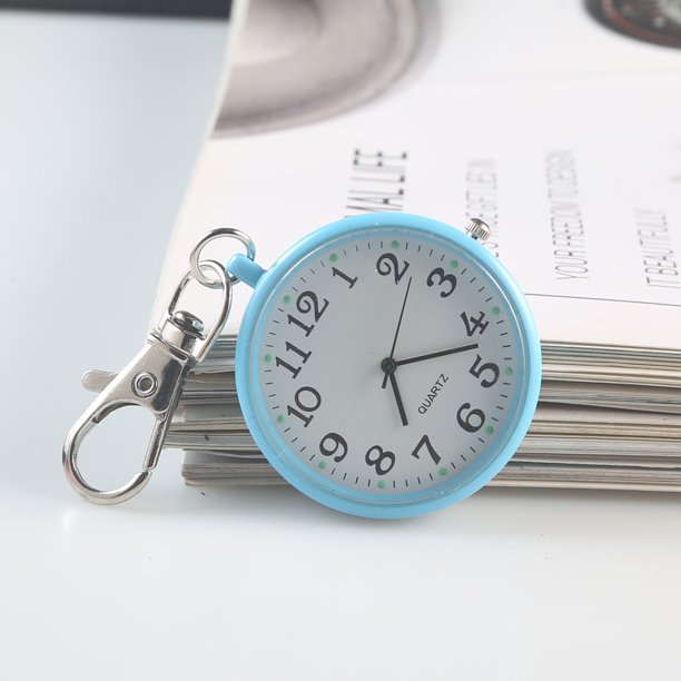 Reloj de bolsillo de cuarzo para estudiantes y enfermeras, reloj colgante para ancianos, reloj de pecho de inspección, reloj colgante digital de esfera grande