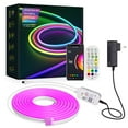 thumbnail image 2 of xjwjuw Smart LED Neon Light Strip, Flexible DIY RGB Neon Lights, Bluetooth and WiFi Control, App Controlled Dimmable Mood Lighting for Bedroom, Gaming Room, Wall Decor, 2 of 2