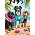 thumbnail image 4 of Bright Colors Hello Summer Dog Banner Tropical Design Beach Theme for Summer Party Outdoor Decoration Beach Events, 4 of 7