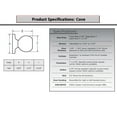 thumbnail image 2 of Kwikset 488CV Cove French Door Half Inactive Dummy Door Handle Knob, Chrome, 2 of 2